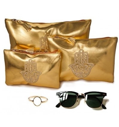 Lot de 3 Pochettes Make Up Orientales en Simili Cuir